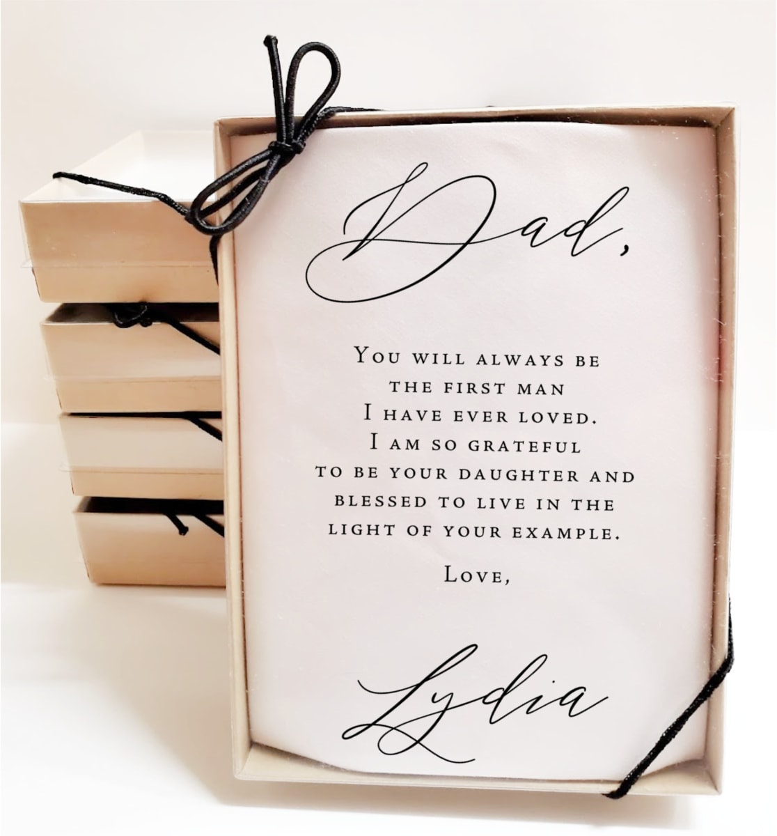 classic father handkerchief in gift box