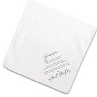 modern pen ring bearer handkerchief open flat