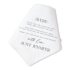 serif ring bearer personalized handkerchief gift