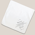 black branch groom handkerchief on beige background