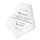 black branch groom handkerchief