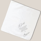 classic father of groom handkerchief on beige background