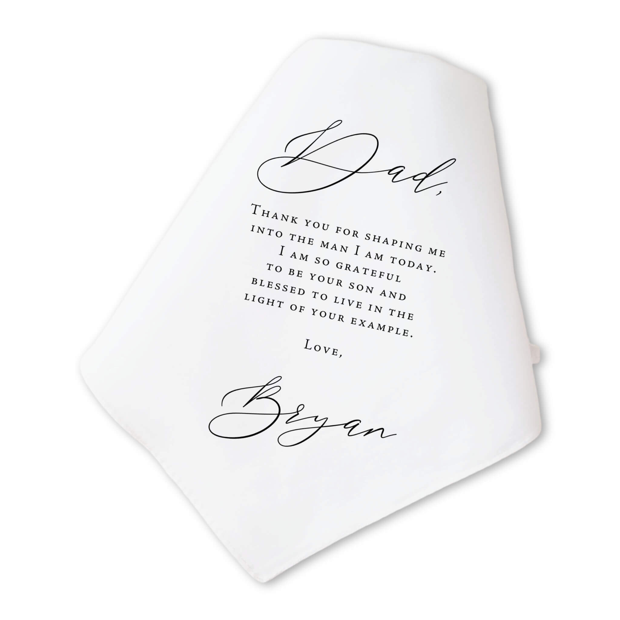 classic father of the groom handkerchief