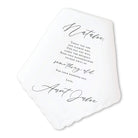 classic flower girl personalized handkerchief wedding gift