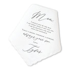 classic mother of the groom handkerchief