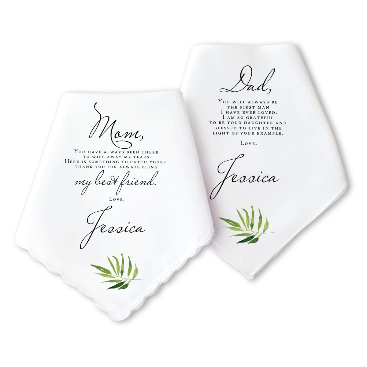 2pcs Custom text Wedding day gifts for bride's parents,personalised gift  bag with handkerchief for mother father of the groom - AliExpress