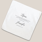 forever groom handkerchief on beige background