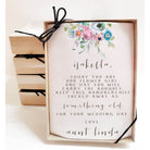 fresh flower girl handkerchief in gift box