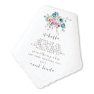 fresh floral flower girl handkerchief