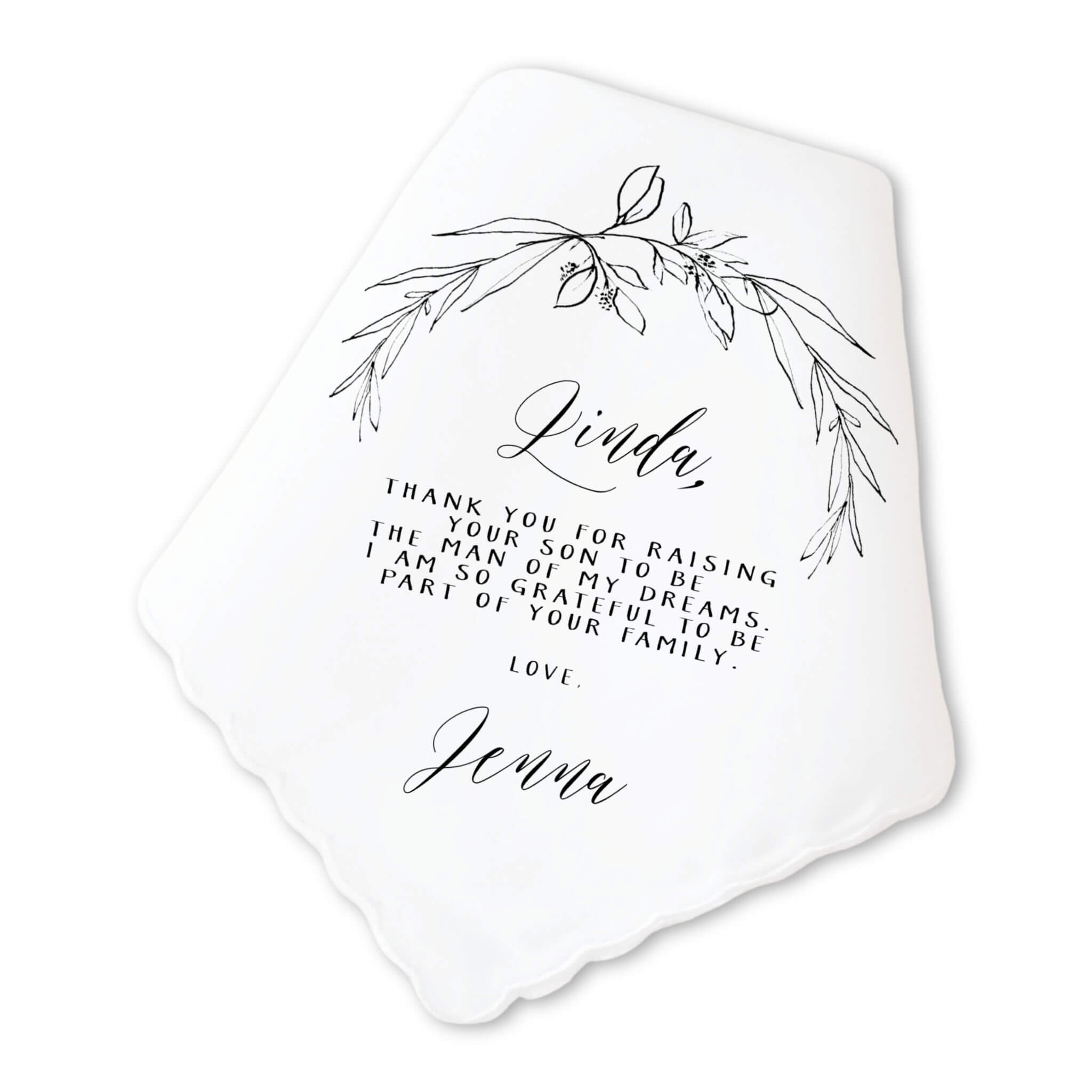 sketch mother in law handkerchief
