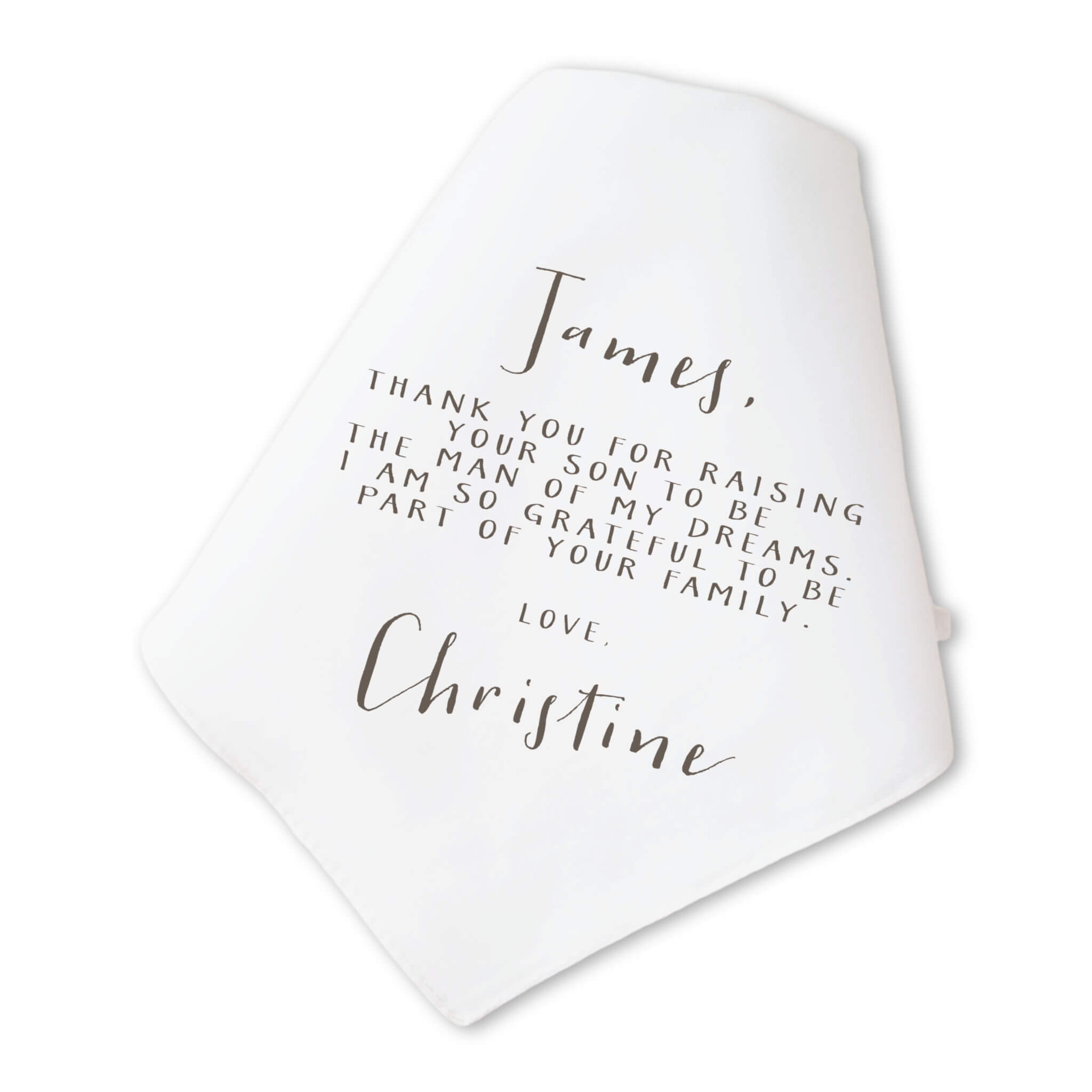 tea rose father in law handkerchief