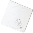 classic father handkerchief laying flat on white background