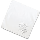 serif father handkerchief open flat on white background