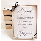 classic father of groom handkerchief in gift box