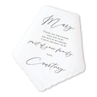 classic mother in law personalized handkerchief wedding gift
