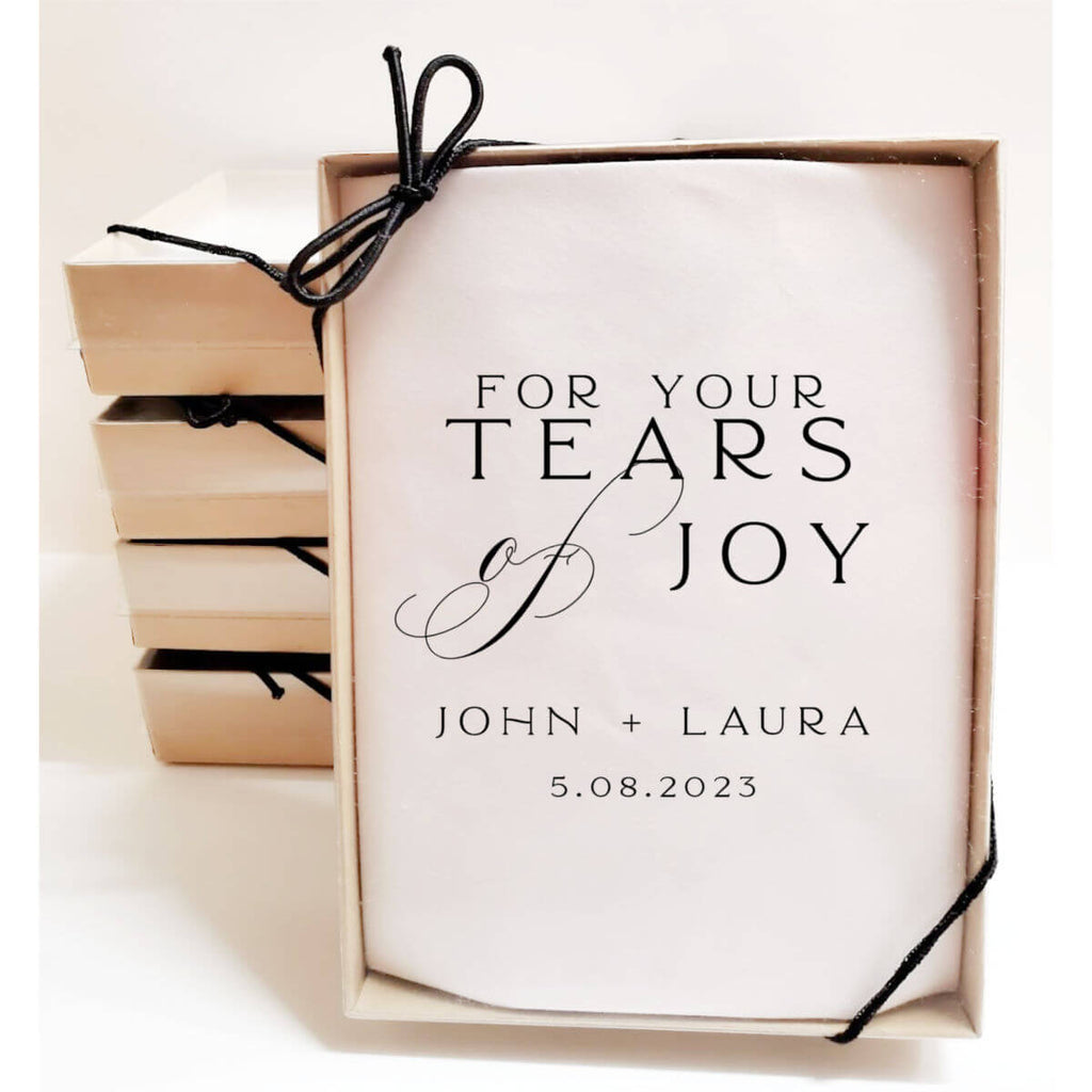 classic tears of joy handkerchief in gift box