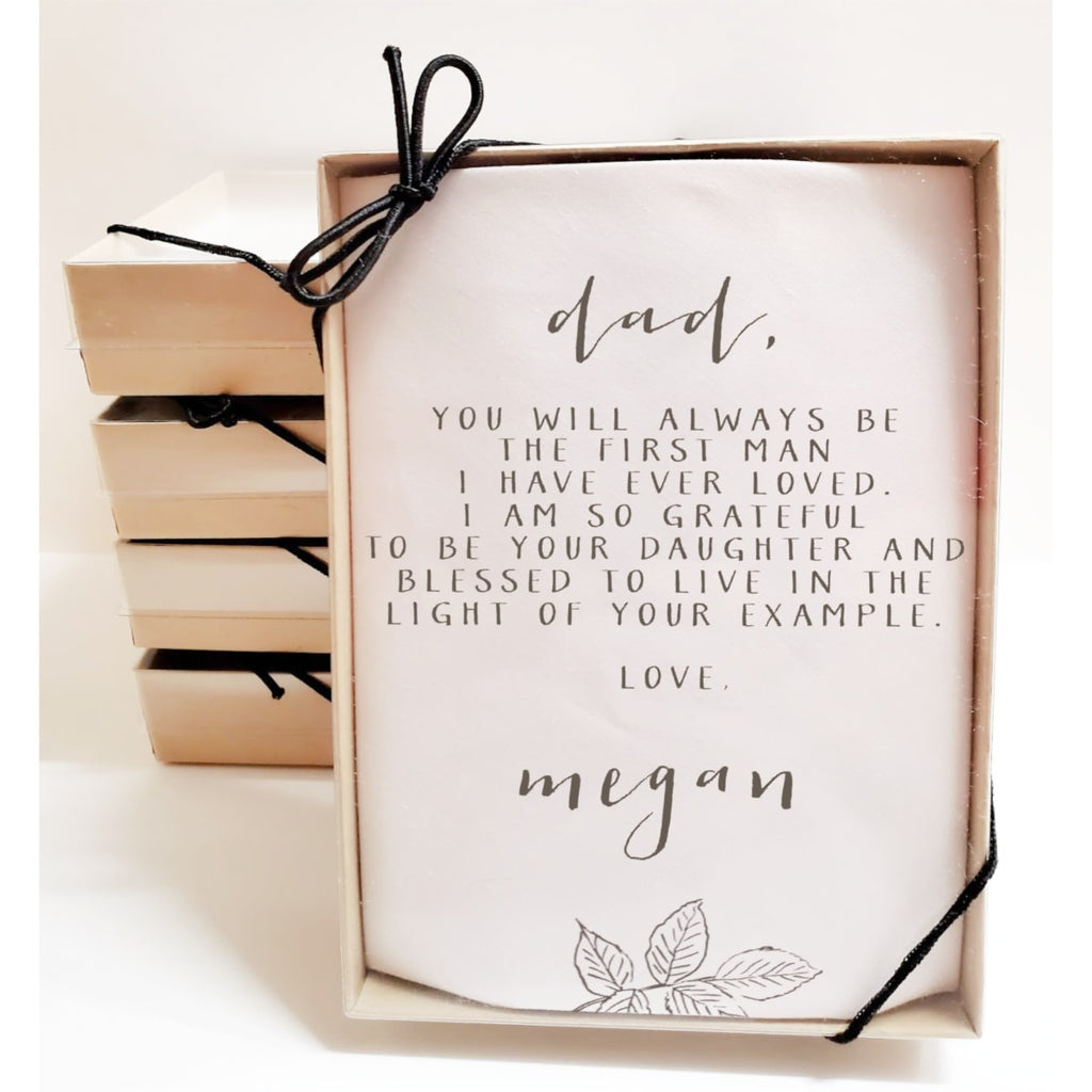 lemon blossom father handkerchief in gift box
