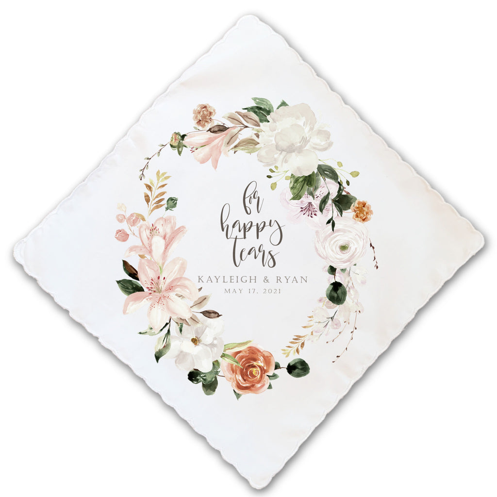 magnolia blooms handkerchief
