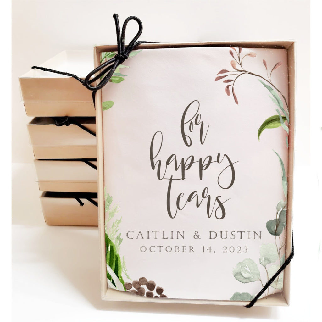 rustic greens handkerchief in gift box