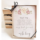 tea rose mother of bride handkerchief in gift box