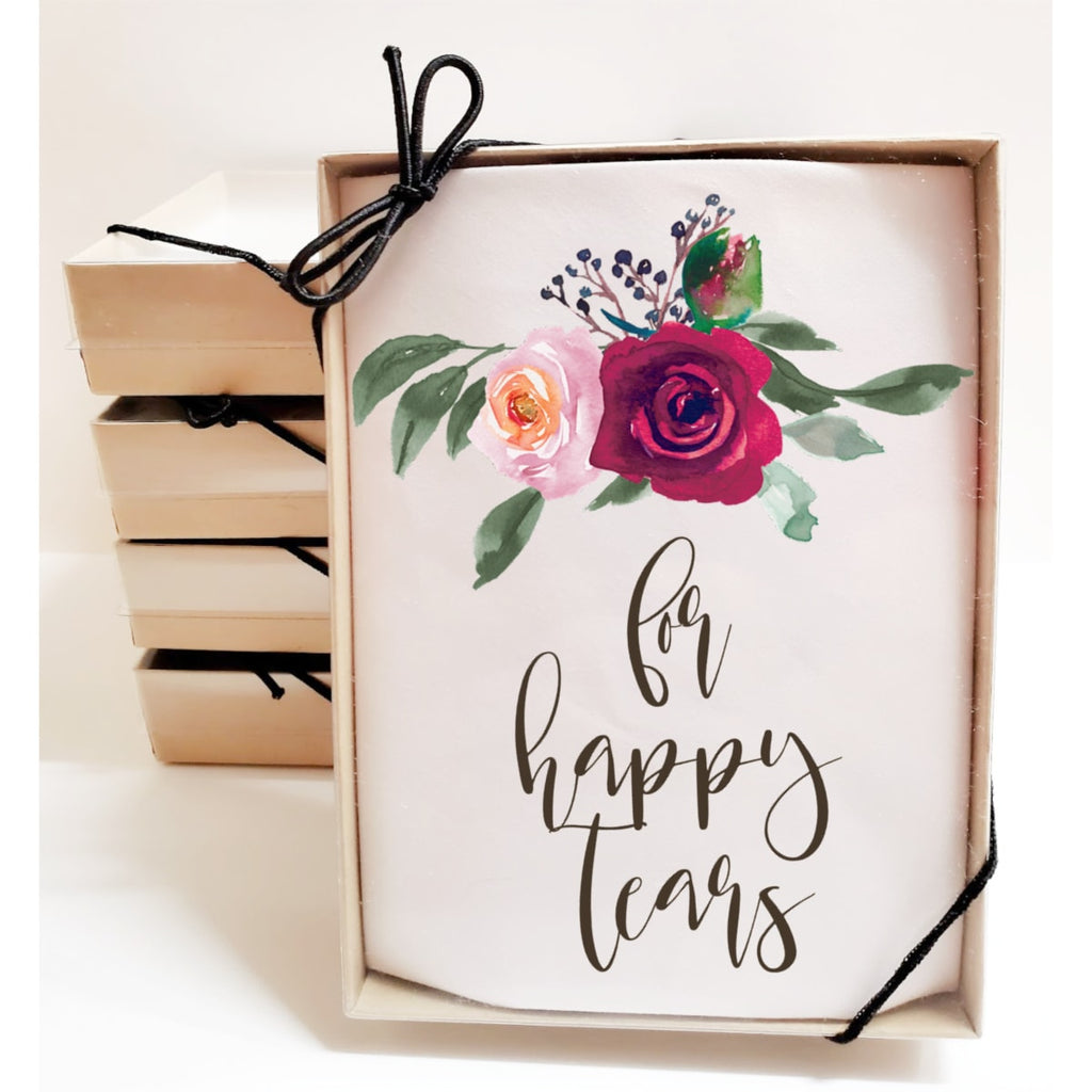 vibrant bouquet handkerchief in gift box